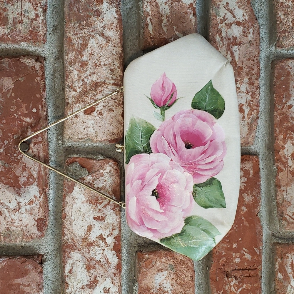 Vintage Handpainted Clutch